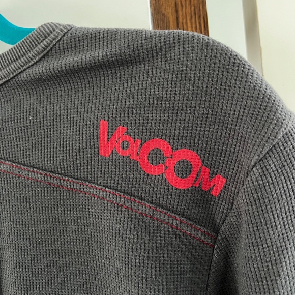 Volcom Stone Mens L/S Waffle Top Gray Cotton Size Small. - Picture 6 of 16